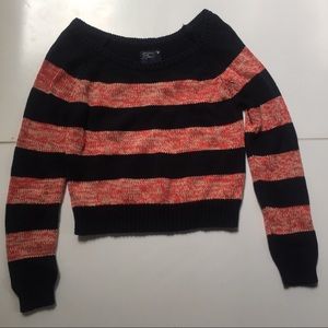 ☀️American Eagle Striped Boatneck Sweater Large